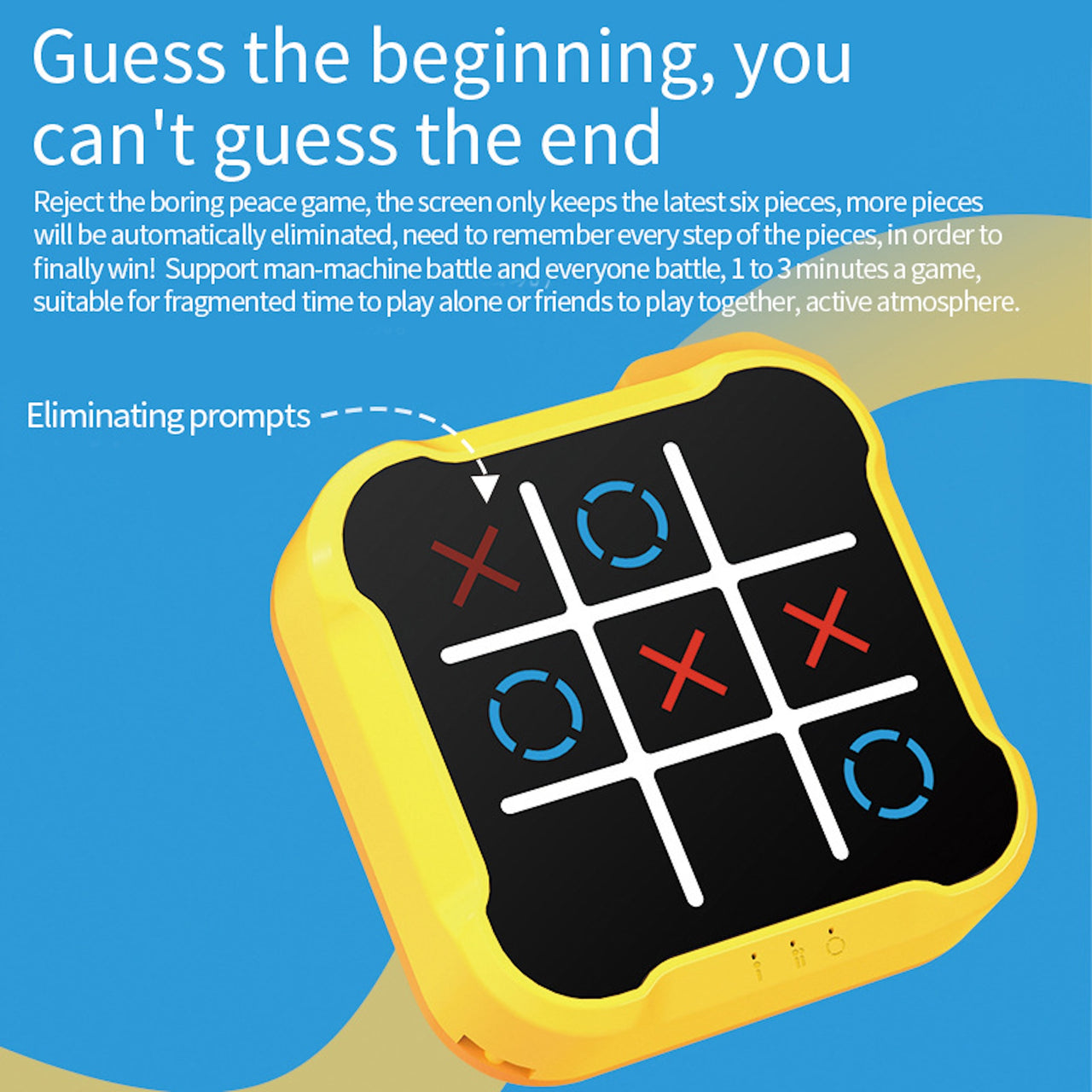 Electronic Tic Tac Toe Game โ 3-in-1 Light-Up Puzzle & Memory Toy for Kids