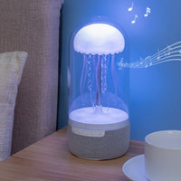 Jellyfish LED Mood Lamp – Bluetooth Speaker & Calming Light Display