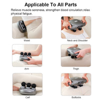 6-Head Electric Fascia Gun – Deep Tissue Massage for Full-Body Relief