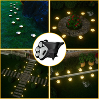 Solar Cat Paw Garden Lights – Eco-Friendly Lawn Glow for Night Charm