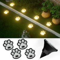 Solar Cat Paw Garden Lights – Eco-Friendly Lawn Glow for Night Charm