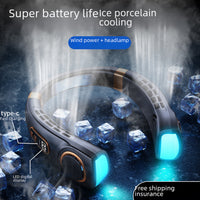 Bladeless Neck & Handheld Fan – Quiet, Rechargeable Portable Cooling