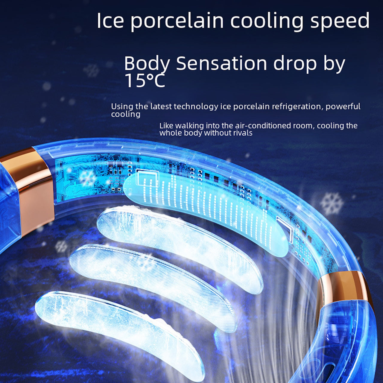Bladeless Neck & Handheld Fan – Quiet, Rechargeable Portable Cooling