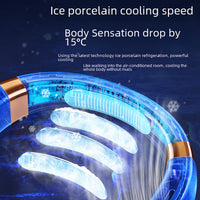 Bladeless Neck & Handheld Fan – Quiet, Rechargeable Portable Cooling