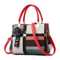 Large Capacity Shoulder Tote – Chic Everyday Bag with Plaid Design