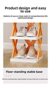 Slim Space-Saving Shoe Rack – Multi-Layer Storage Cabinet for Entryways & Dorms