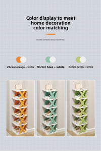 Slim Space-Saving Shoe Rack – Multi-Layer Storage Cabinet for Entryways & Dorms