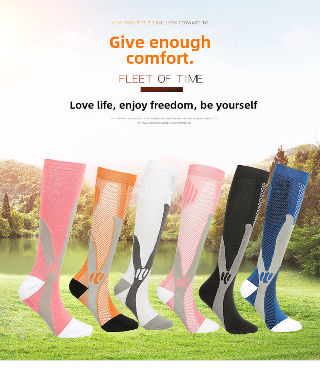 Performance Compression Sports Socks β All-Season Breathable Support