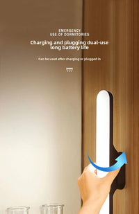 Magnetic USB LED Desk Lamp – Rechargeable, Eye-Care Study Light