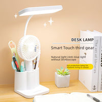 LED Desk Lamp with Organizer – Eye-Friendly Light for Study & Work