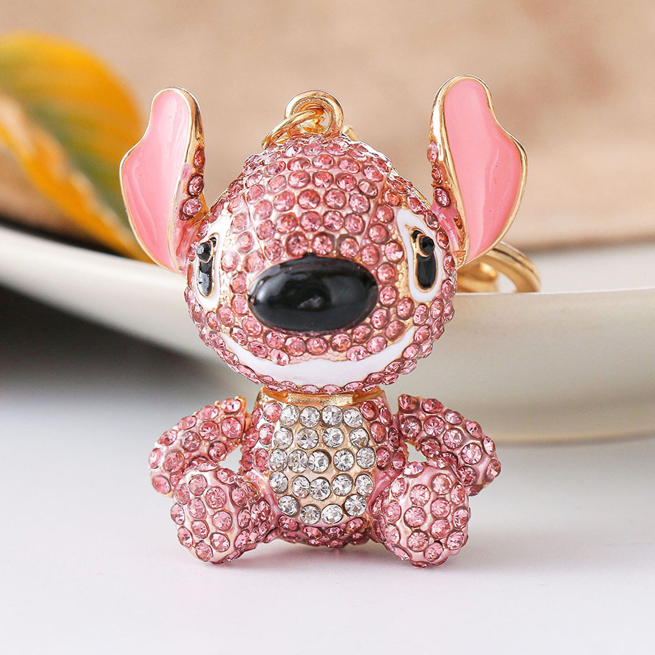 Luxury Sparkle Animal Keychain – Cute Bling Pendant