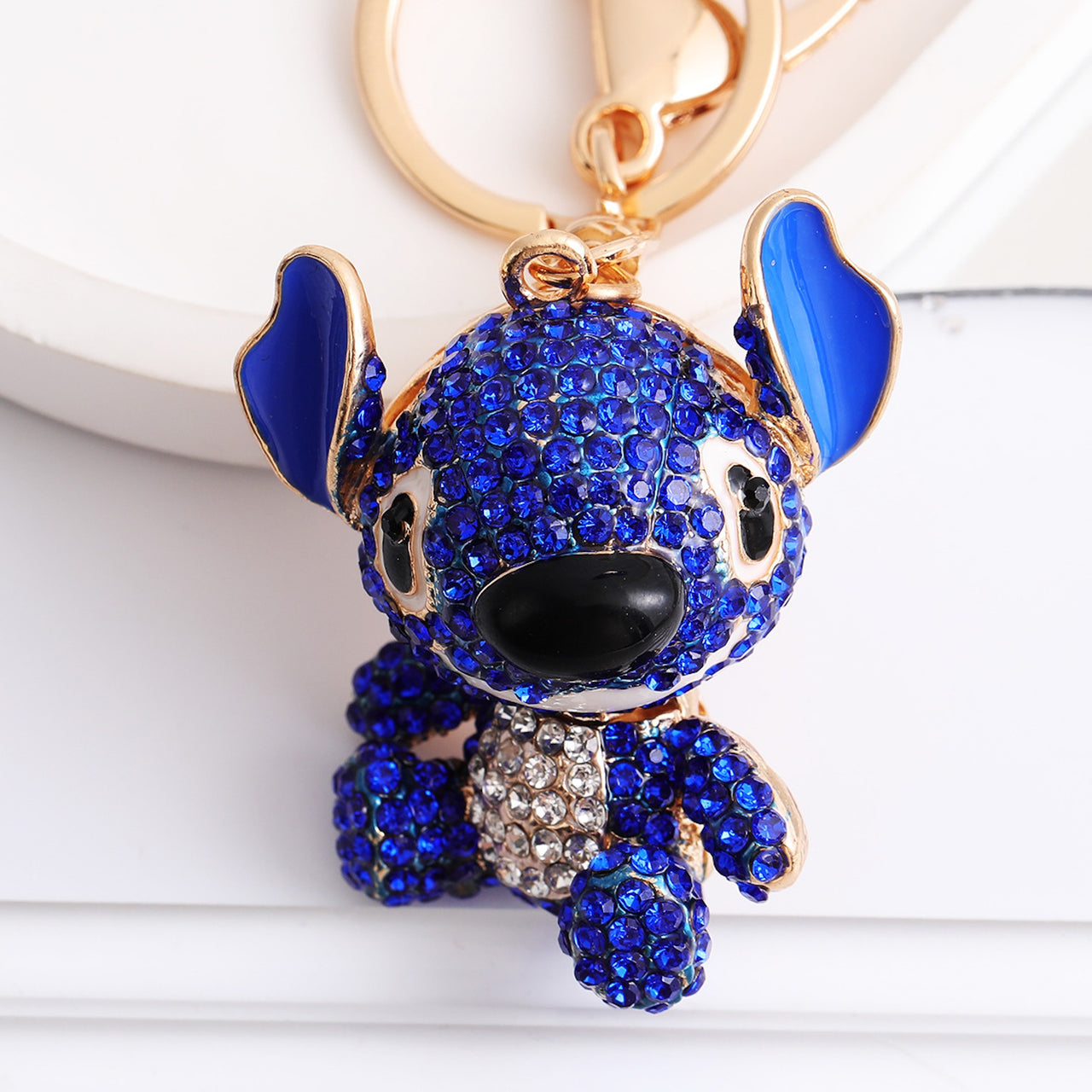 Luxury Sparkle Animal Keychain – Cute Bling Pendant