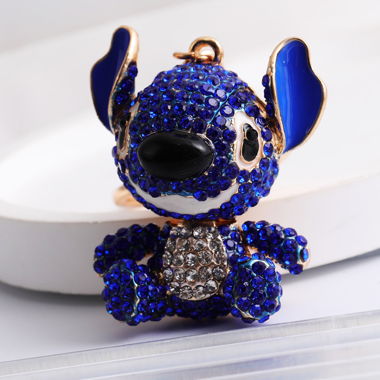 Luxury Sparkle Animal Keychain – Cute Bling Pendant