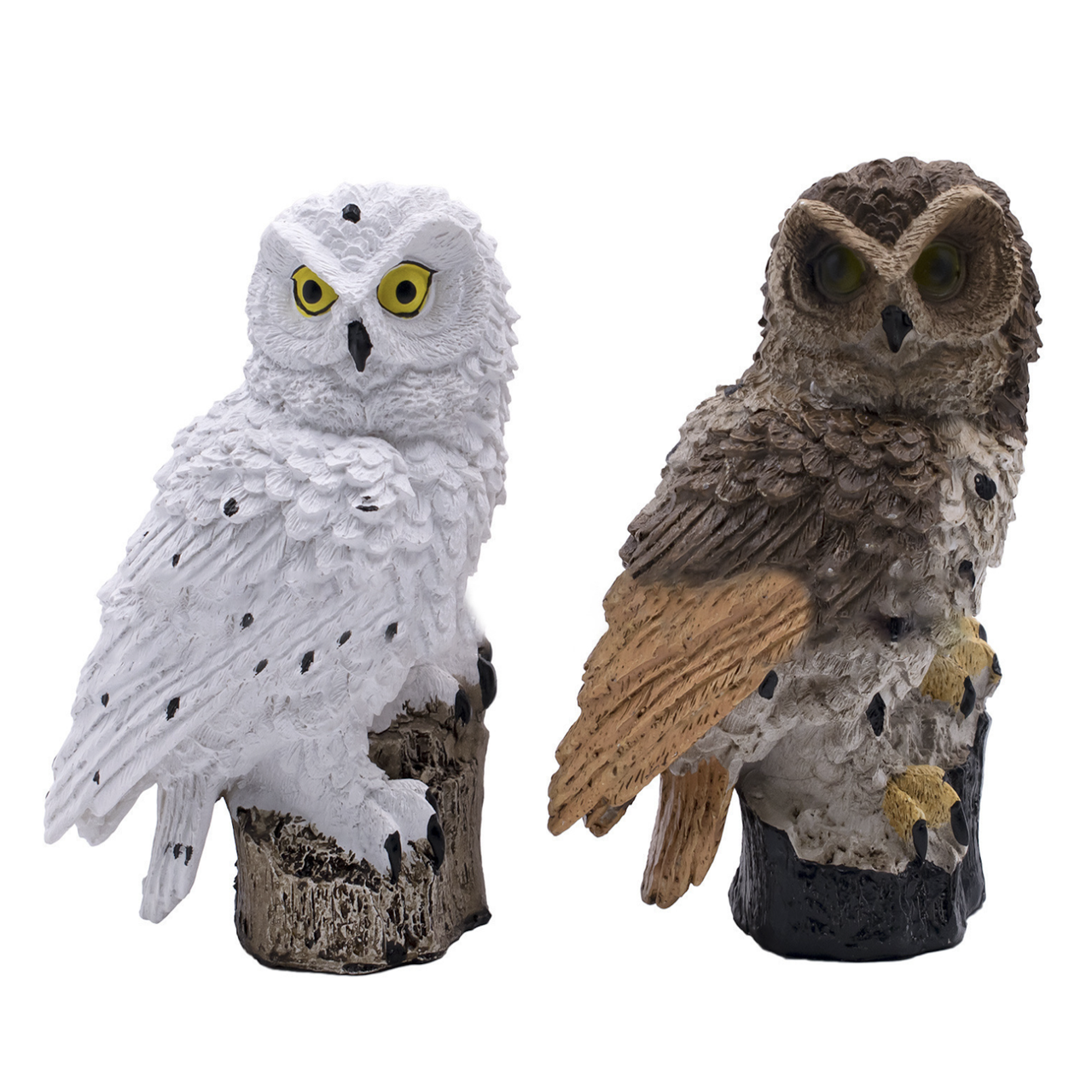 Solar Owl Garden Light – Waterproof Resin Pathway Lamp