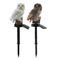 Solar Owl Garden Light – Waterproof Resin Pathway Lamp