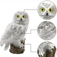 Solar Owl Garden Light – Waterproof Resin Pathway Lamp