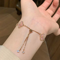 Blossom Glow 3-Piece Jewelry Set β Pink Flower 18K Gold-Plated