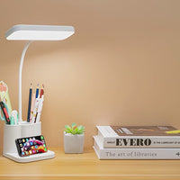 LED Desk Lamp with Organizer – Eye-Friendly Light for Study & Work