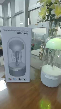 Jellyfish LED Mood Lamp – Bluetooth Speaker & Calming Light Display