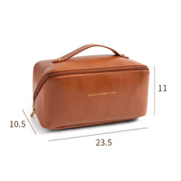 Chic Travel Makeup Bag – Large, Stylish & Spill-Proof Cosmetic Organizer