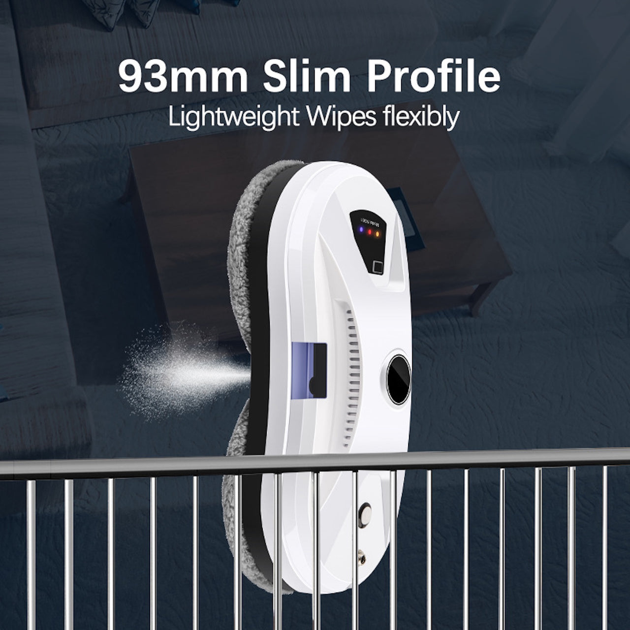 Smart Window Cleaning Robot – Automatic Water Spray & Hands-Free Glass Cleaning