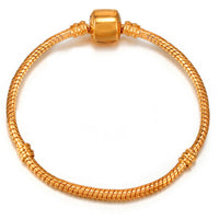 Classic Snake Chain Charm Bracelet – DIY-Friendly Base for Personalized Charm Stacking
