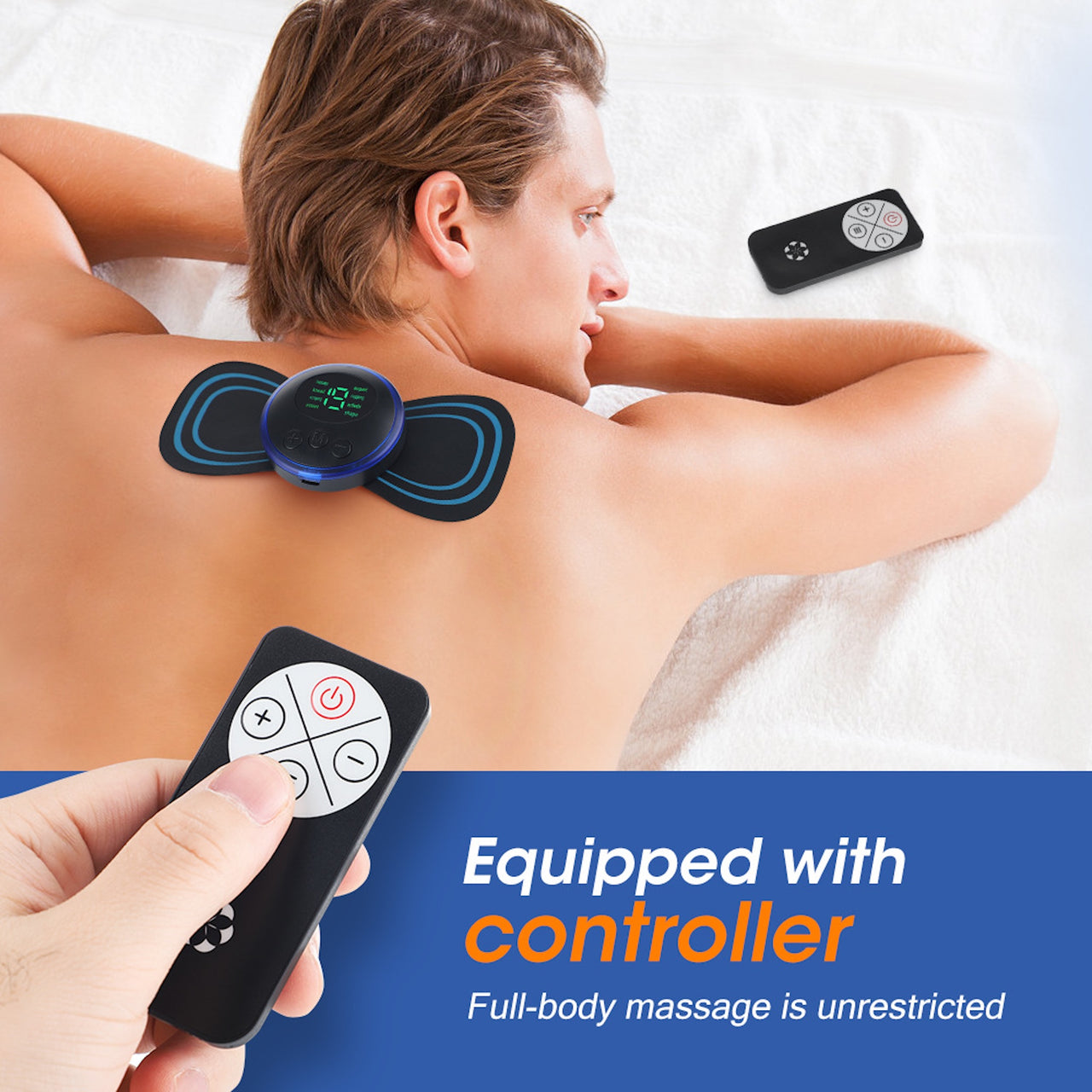 Mini EMS Body Massager – Portable Relief Patch for Neck & Muscle Pain