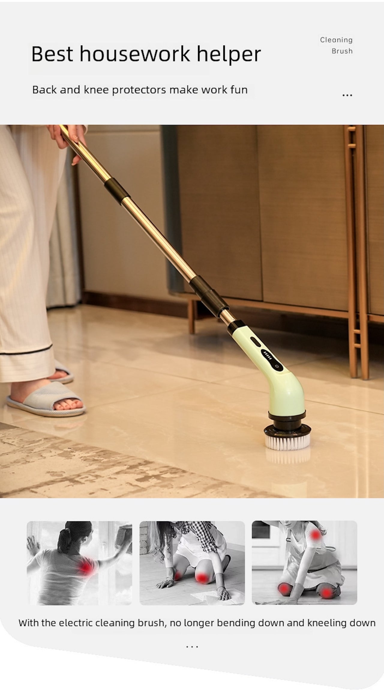 Power Scrub Pro – Electric Cleaning Brush for Bathroom & Kitchen
