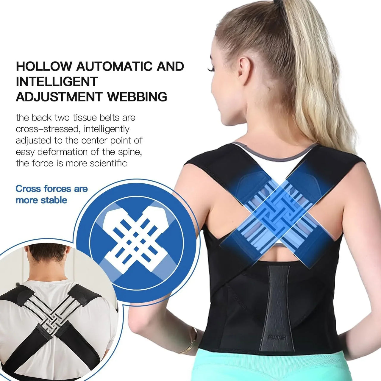 Posture-Assist Back Wrap – Lightweight Daily Comfort Fit
