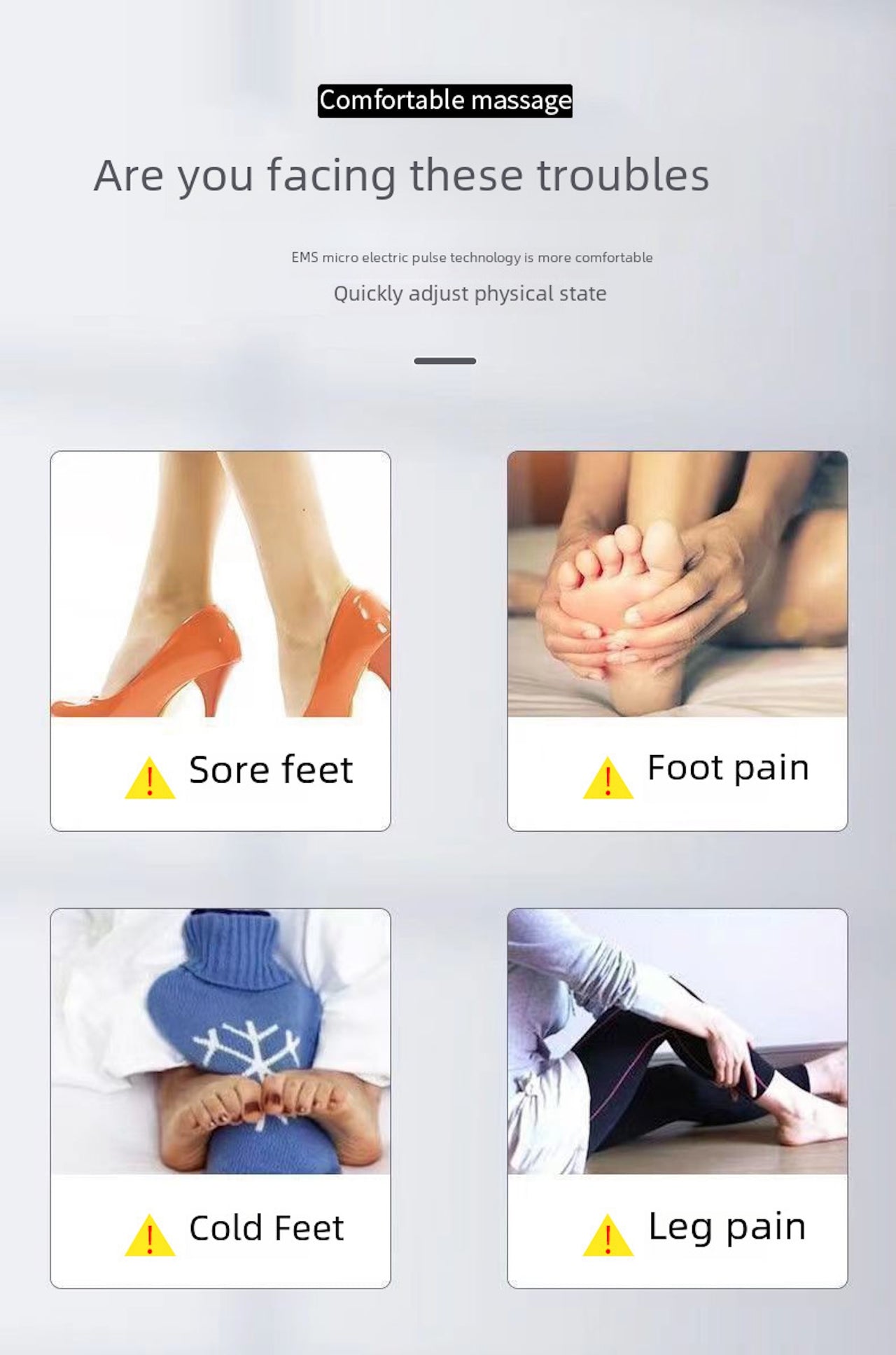 Smart EMS Foot Massager Mat – USB Pulse Therapy for Foot Relief
