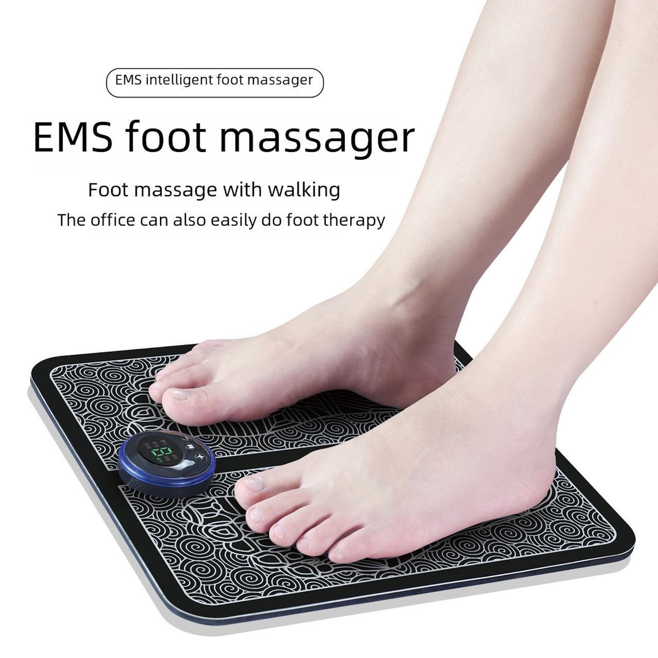 Smart EMS Foot Massager Mat – USB Pulse Therapy for Foot Relief