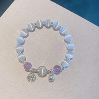 Moonlight Charm Bead Bracelets – Elegant Cat’s Eye & Butterfly-Inspired Glow