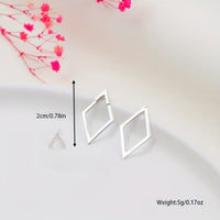 Geometric Double-Layer Earrings – Minimalist Modern Statement