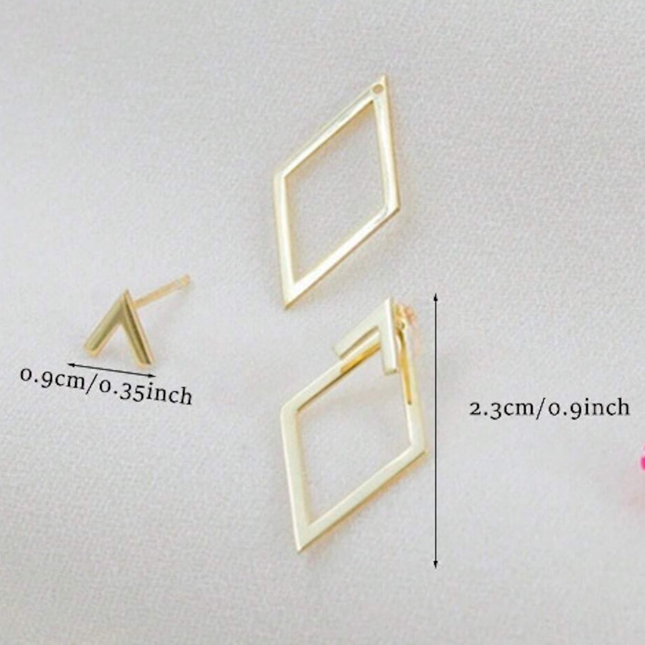 Geometric Double-Layer Earrings – Minimalist Modern Statement