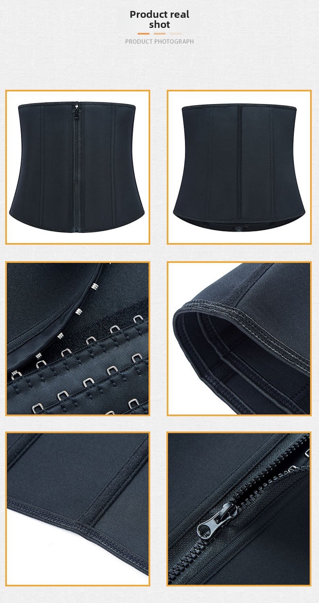 Neoprene Sweat Waist Trainer Belt – Belly-Tightening Fitness Wrap for Workouts & Fat Burn