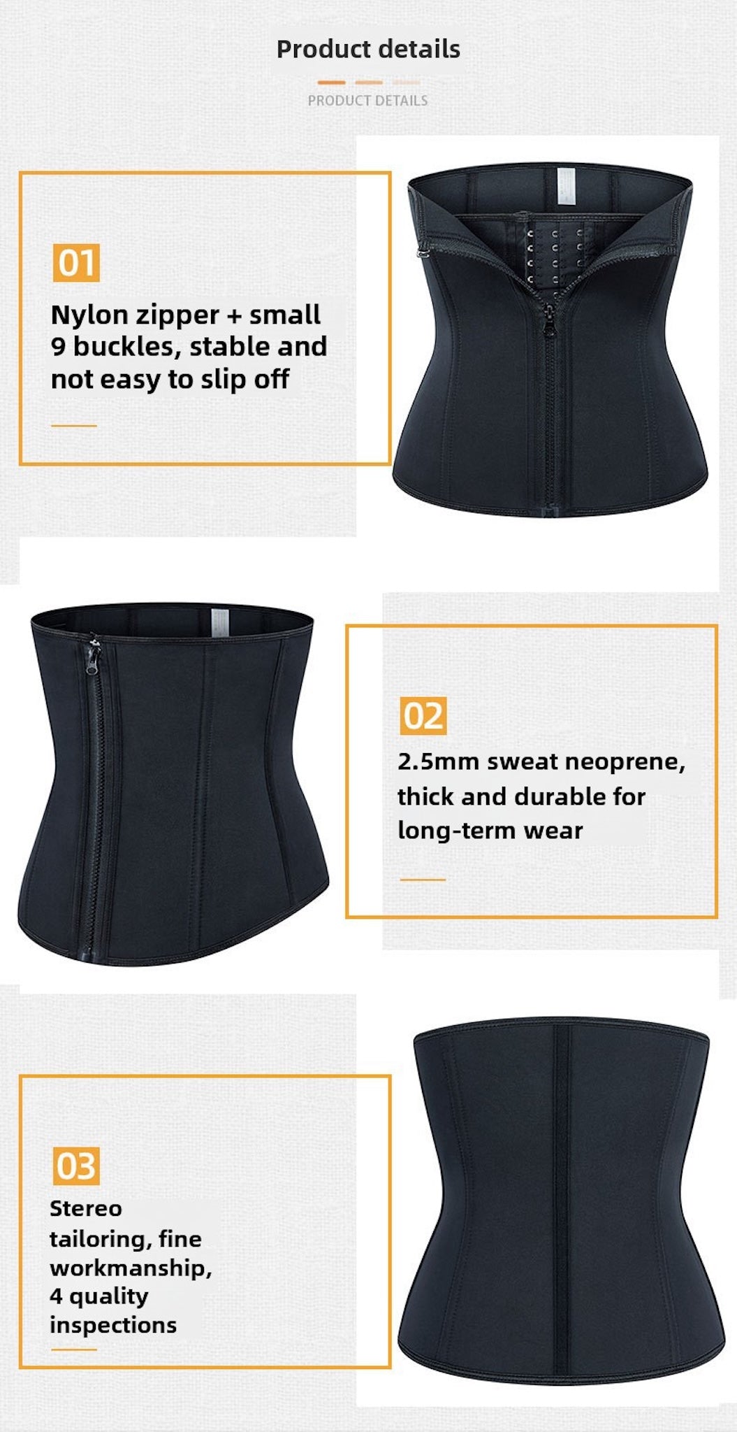 Neoprene Sweat Waist Trainer Belt – Belly-Tightening Fitness Wrap for Workouts & Fat Burn