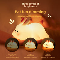 ChillGlow Bunny Light – Touch & Voice-Control Silicone Night Lamp