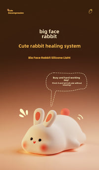 ChillGlow Bunny Light – Touch & Voice-Control Silicone Night Lamp