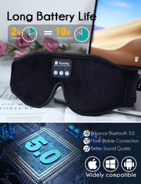 3D Bluetooth Sleep Eye Mask – Wireless Music Headband for Travel & Sleep