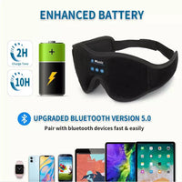 3D Bluetooth Sleep Eye Mask – Wireless Music Headband for Travel & Sleep