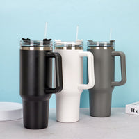 MegaGrip 40oz Tumbler – Insulated Stainless Steel Cup with Straw & Handle