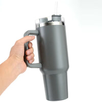 MegaGrip 40oz Tumbler – Insulated Stainless Steel Cup with Straw & Handle