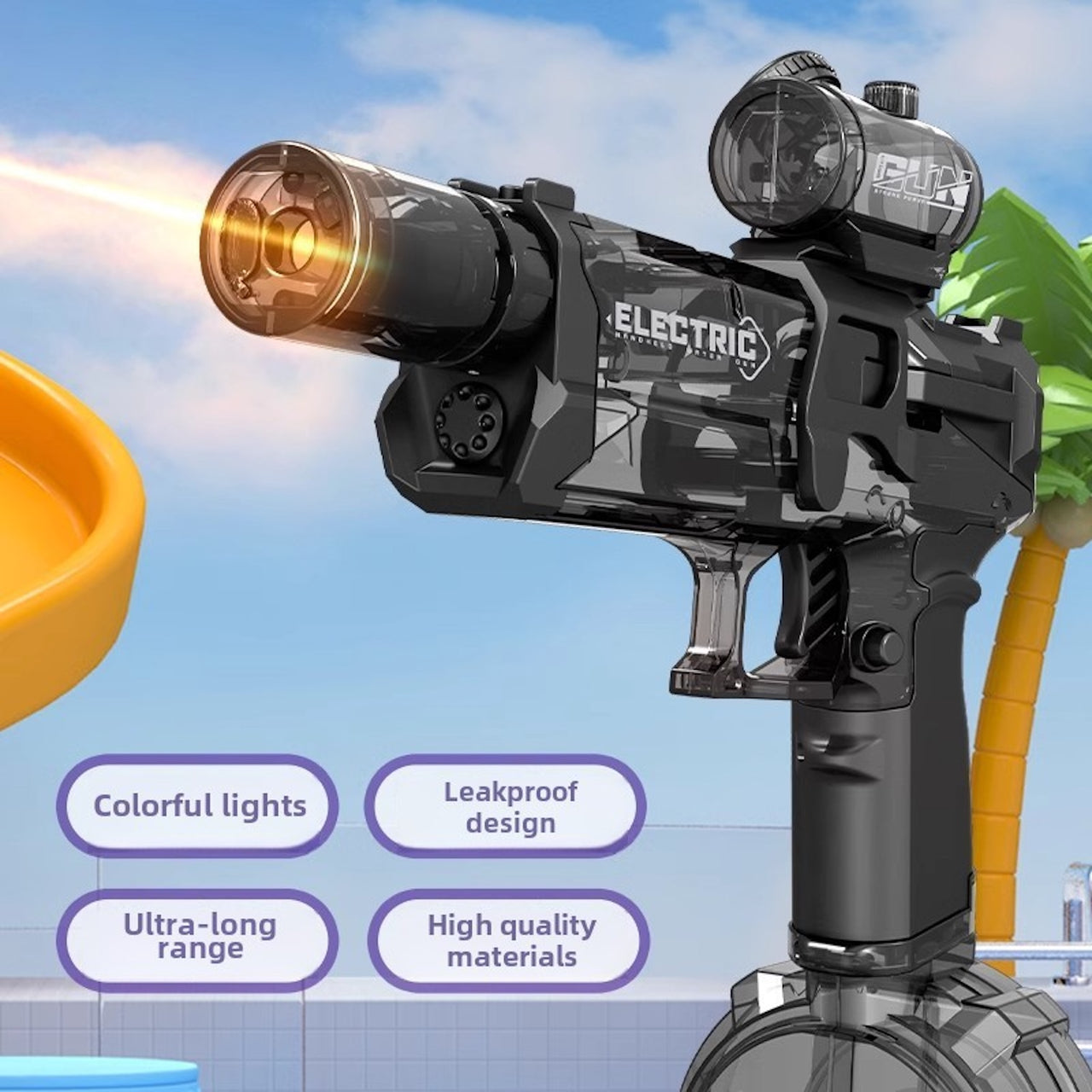 Electric Ice Dragon Water Blaster – Long-Range Summer Toy Gun
