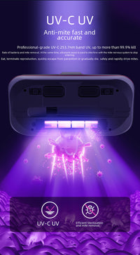 Wireless UV Anti-Mite Vacuum – High-Suction Bed & Sofa Sterilizer