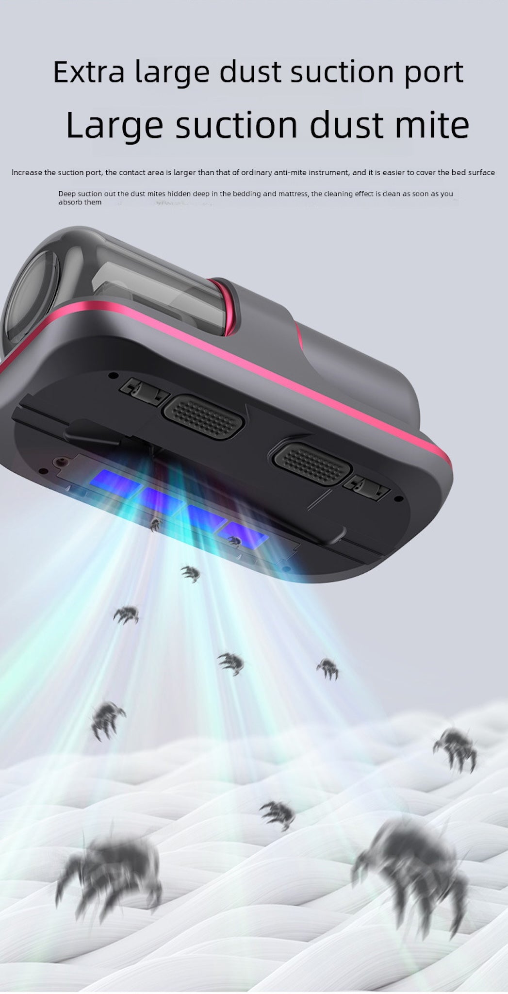 Wireless UV Anti-Mite Vacuum – High-Suction Bed & Sofa Sterilizer