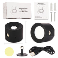 Smart Magnetic Wall Lamp – USB Night Light with Remote & Dimming