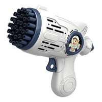 Electric Space Bubble Gun – 32-Hole Light-Up Blaster for Kids’ Fun