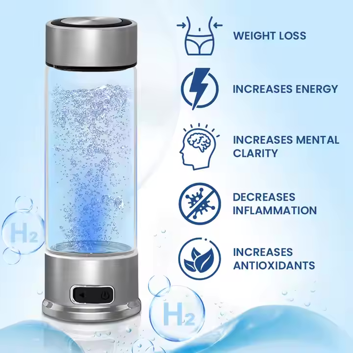 Hydrogen Water Bottle – Portable Wellness Cup with USB Charging 420ml