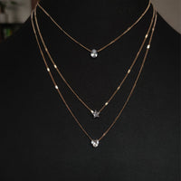 Multi-Layer Star Heart Pendant Necklace – Vintage Chic