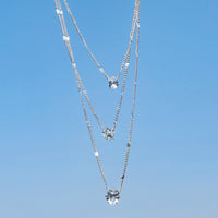 Multi-Layer Star Heart Pendant Necklace – Vintage Chic